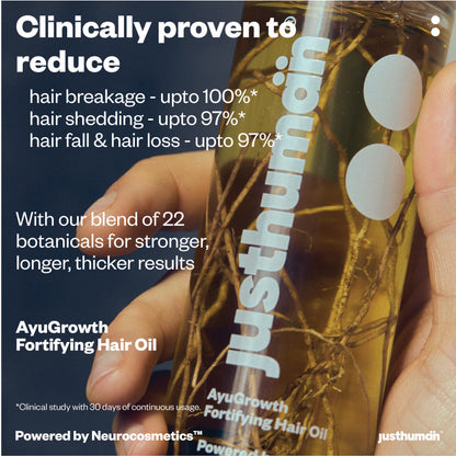 AyuGrowth Fortifying Hair Oil | hair growth oil