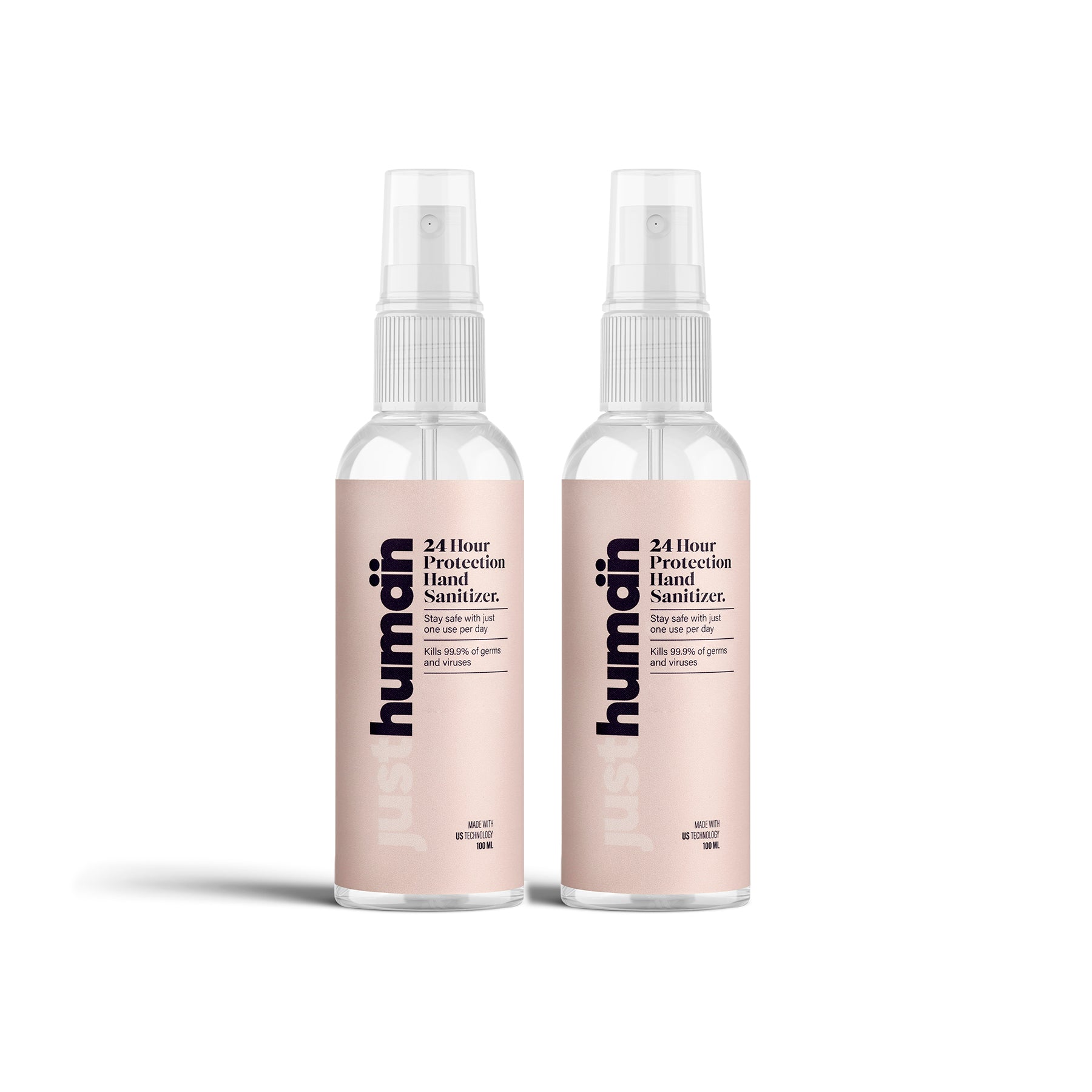 Buy  Just Human 24 Hour Protection Hand Sanitizer 100ml (Pack of 2)