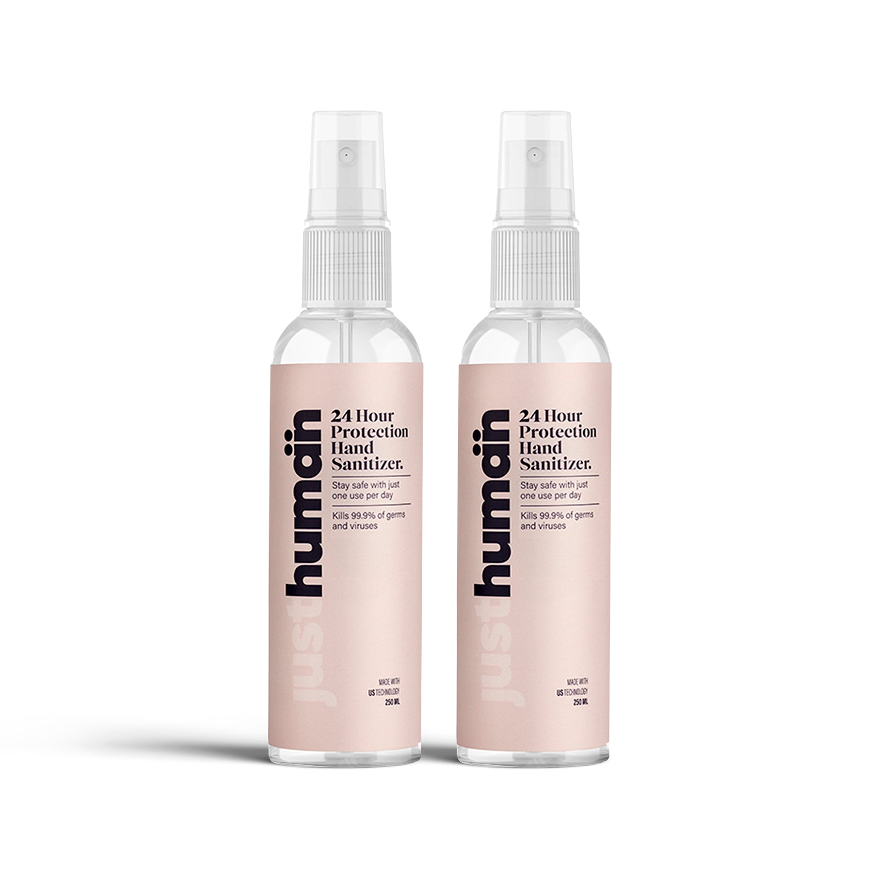 Buy Just Human 24 Hour Protection Hand Sanitizer - 250ml (Pack of 2)