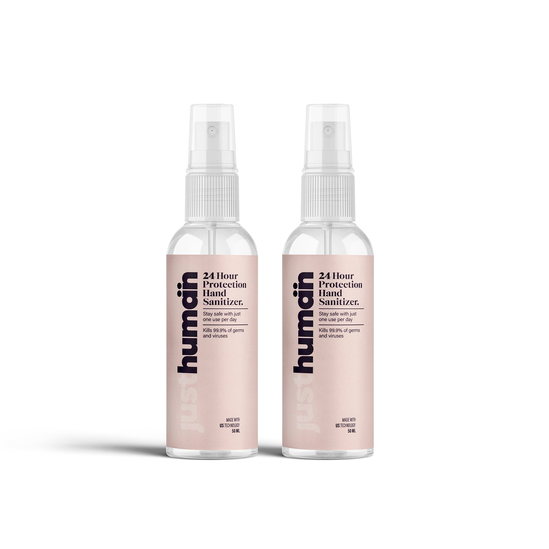 Buy Just Human 24 Hour Protection Hand Sanitizer - 50 ML (Pack of 2)