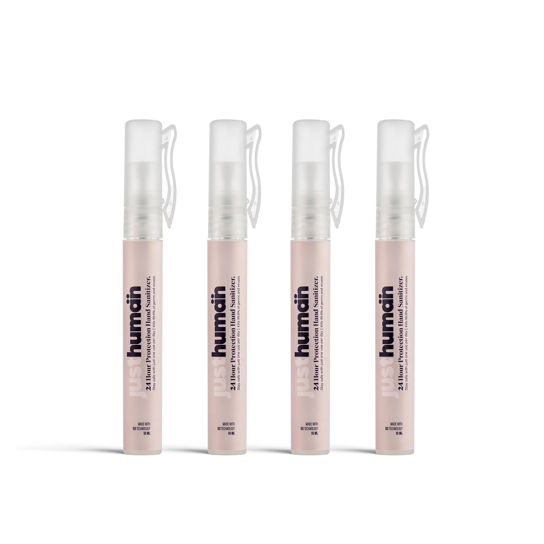 Buy Just Human 24 Hour Protection Hand Sanitizer - 10ml (Pack of 4)